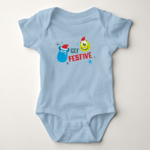 Monsters Inc.   Mike & Sulley Get Festive Baby Bodysuit