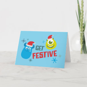 Monsters Inc.   Mike & Sulley Get Festive Card
