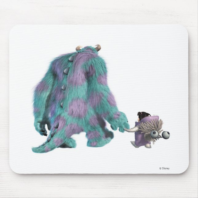 Monsters, Inc.'s Boo & Sulley walking away Disney Mouse Pad (Front)