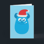 Monsters Inc. | Sulley Santa Hat Smile Card<br><div class="desc">Check out this fun Monsters,  Inc. Christmas design featuring Sullivan.</div>