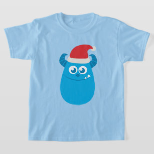 Monsters Inc.   Sulley Santa Hat Smile T-Shirt