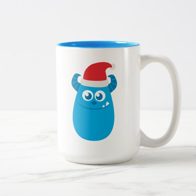Monsters Inc. | Sulley Santa Hat Smile Two-Tone Coffee Mug (Right)