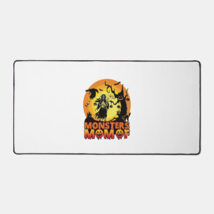 Monsters Mom Halloween Monster Ghost Skeleton Spoo Desk Mat