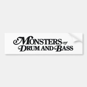Monsters of Drum and Bass Bump Sticker