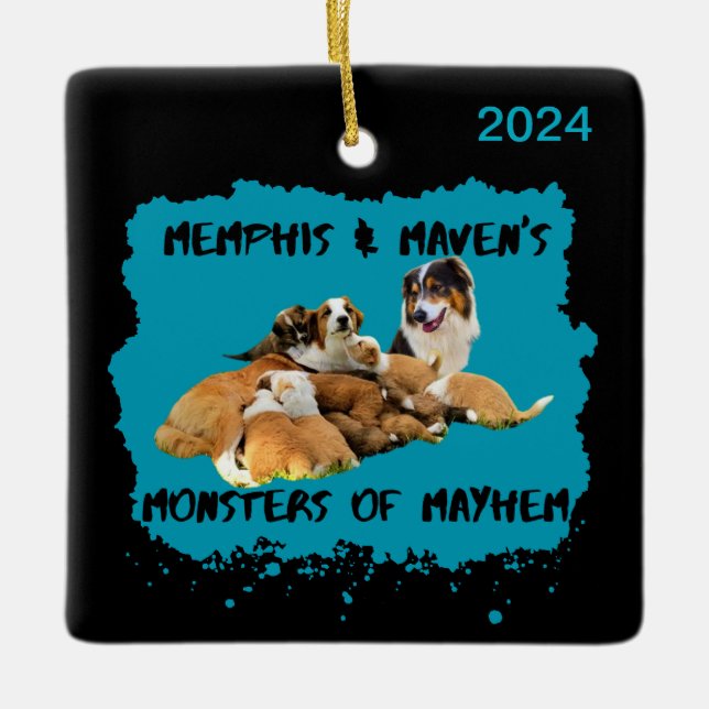 Monsters of Mayhem Ornament (Front)