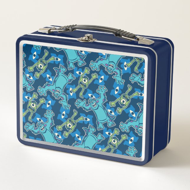 Monsters Pattern Metal Lunch Box (Front)