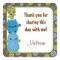 MONSTERS Peek a Boo Baby Shower square sticker PAB