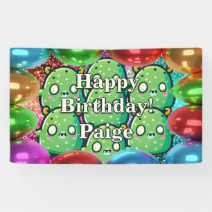 Monsters Personalized character birthday banner