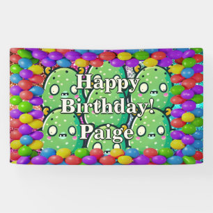 Monsters Personalized character birthday banner