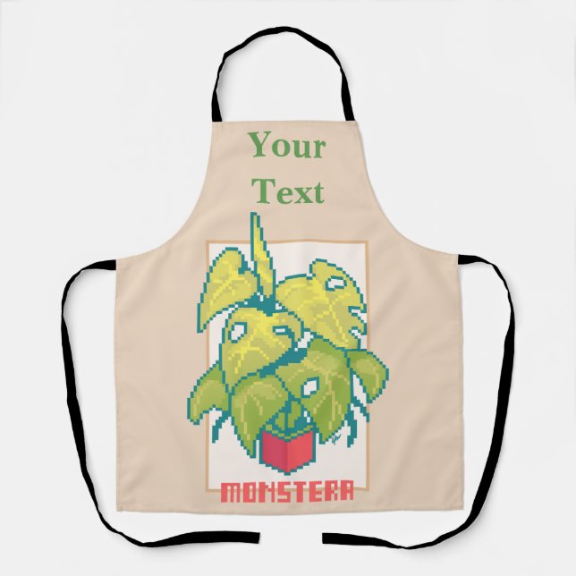 Monsters, pixel art apron (Front)