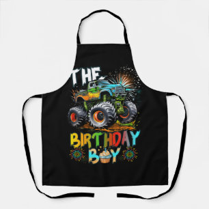 Monsters Truck Jam Family Matching The Birthday Bo Apron