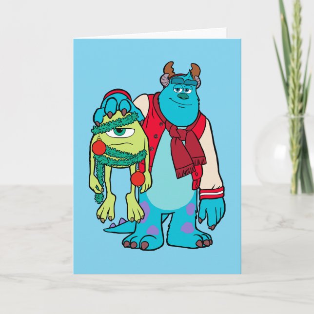 Monsters University | Mike & Sulley Holiday Cheer Card (Front)