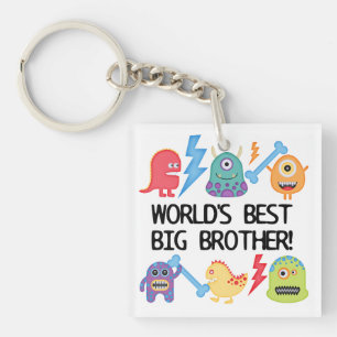 Monsters World Best Big Brother Keychain
