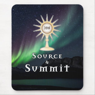 Monstrance Source & Summit Aurora Borealis  Mouse Pad