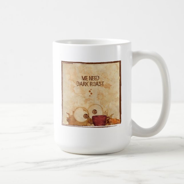 Monstre de café - double Mug de café (Droite)