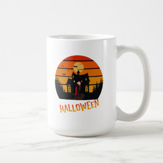 Monstre d'Halloween au coucher du soleil Coffe Mug