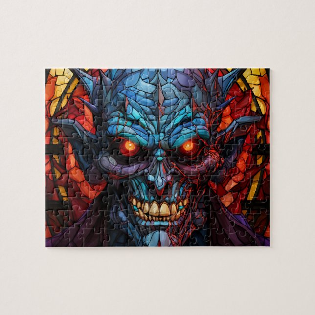 Monstre d'horreur Demon Halloween Jigsaw puzzle (Horizontal)