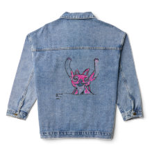 Monstre rose Denim Jacket