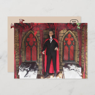 Monstre Vampire / Carte postale Halloween