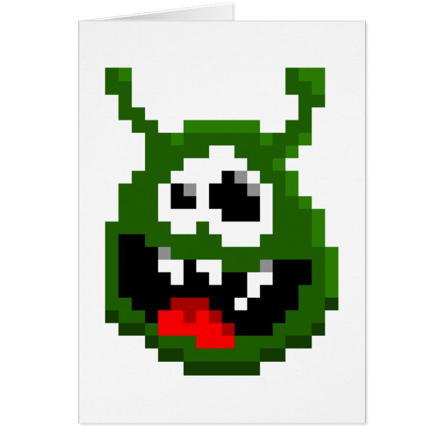 Monstre Vert - Pixel Art (Devant)