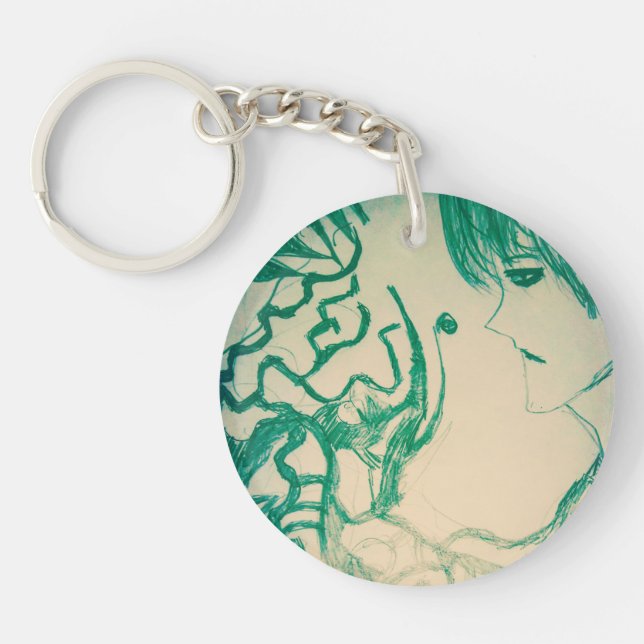 monstre vert yaei manga animé ghost dessin animé (Devant)