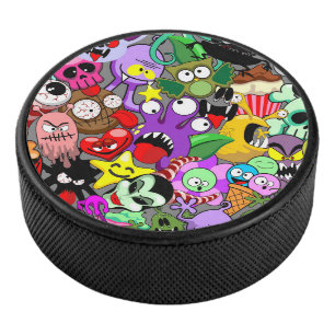 Monstres caractères mignons Motif d'Halloween
