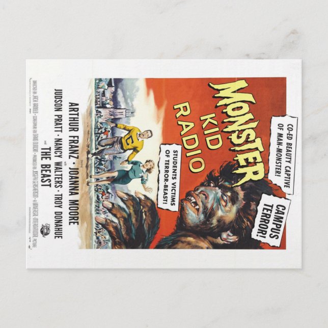 Monstres de collège de Monster Kid Radio carte pos (Devant)