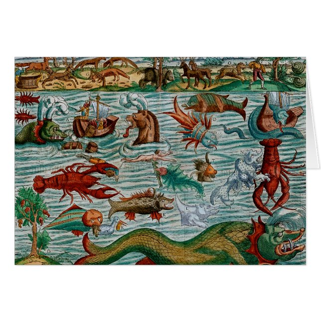 Monstres de mer vintages (Devant horizontal)
