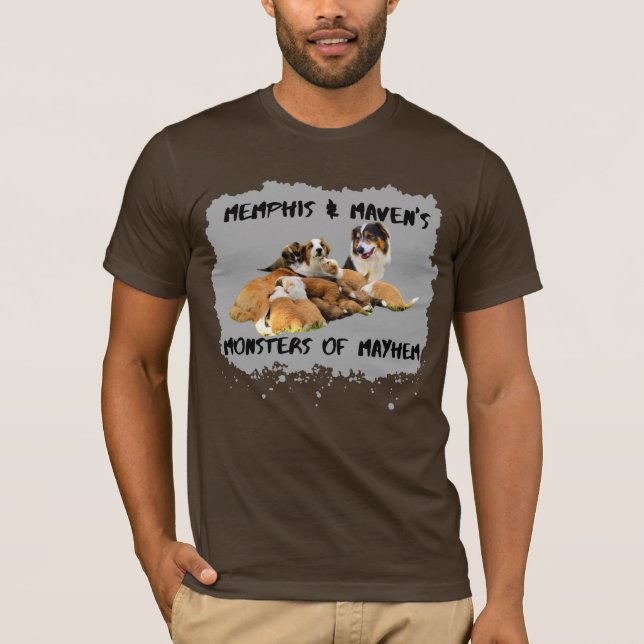 Monstres de T-shirt gris mayhem (Devant)