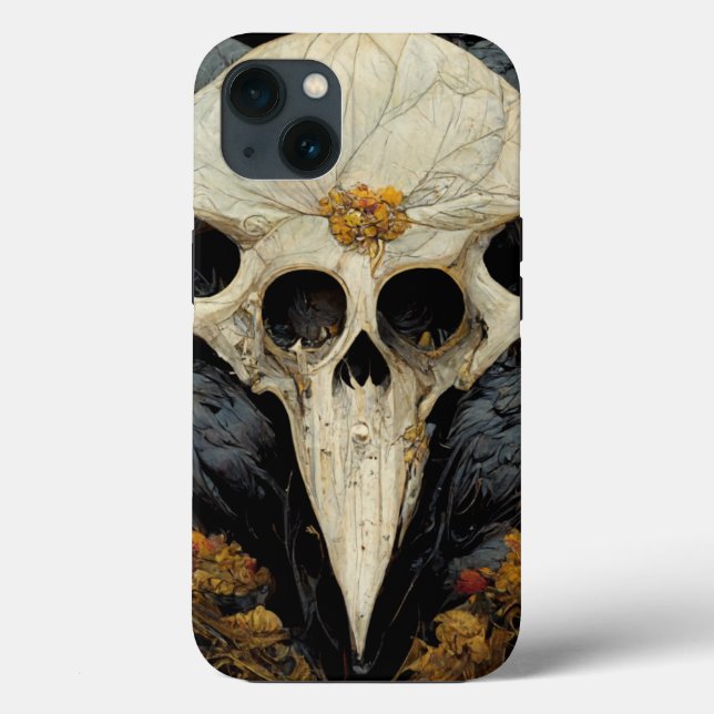 Monstrous Raven Horror Goth Gothic Case-Mate iPhone Case (Back)
