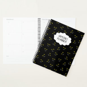 Monstrous trick-or-treat planner - black/green