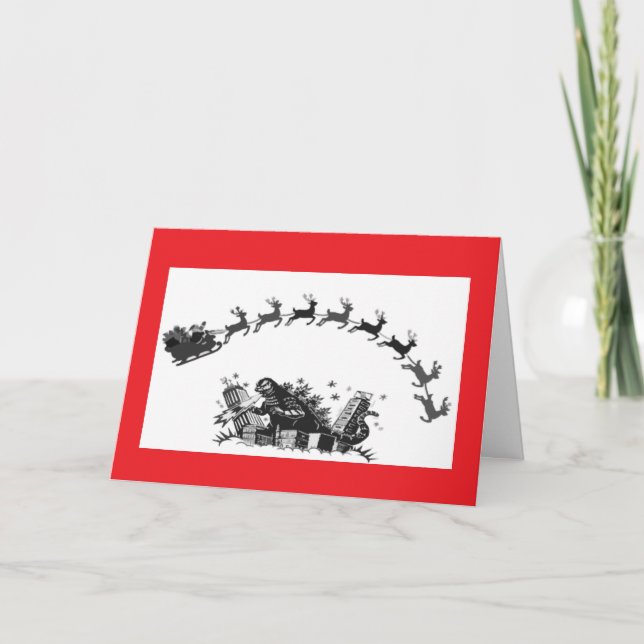 Monstrously Wonderful/ Dark Santa Holiday Card (Front)