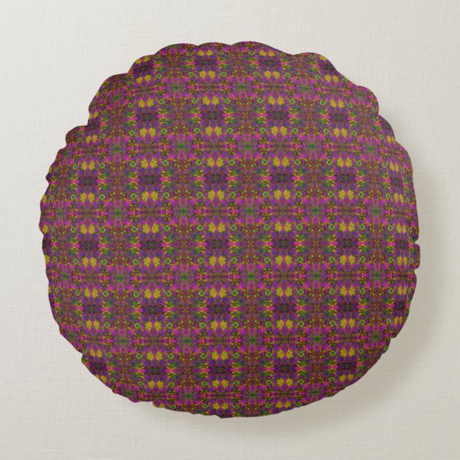 Monstruo Cross Round Pillow (Front)