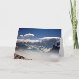 Mont Blanc France Holiday Card