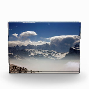 Mont Blanc France Holiday Card Poster Photo Block