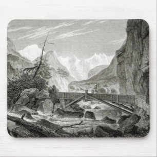 Mont Blanc from the Baths of St. Didier Mouse Pad