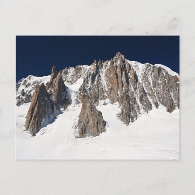 Mont Blanc massif Postcard (Front)