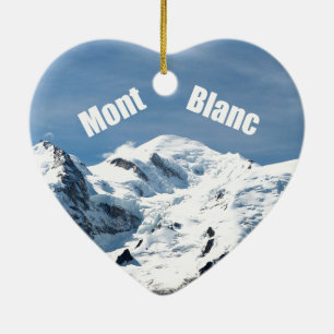 Mont Blanc Mountain - Magnificent! Ceramic Ornament