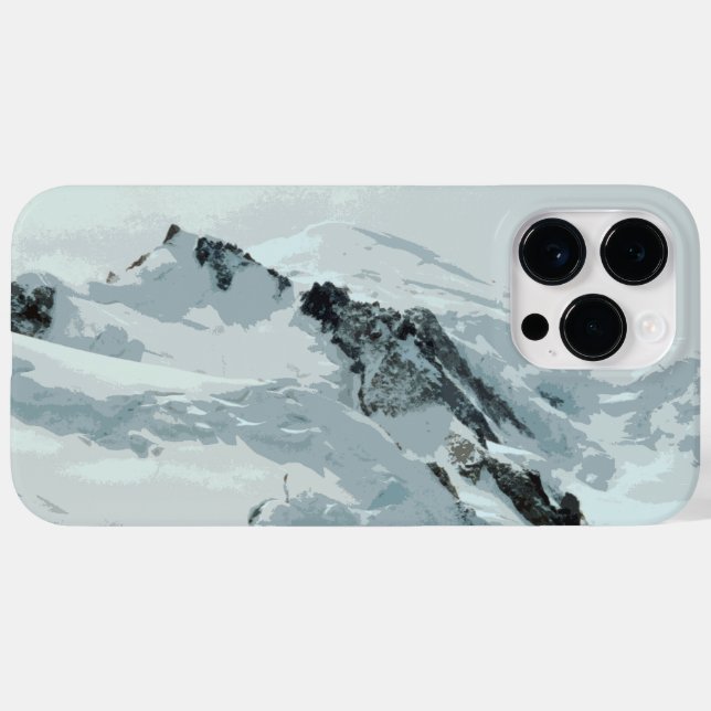 Mont Blanc Mountain Peak, France Case-Mate iPhone Case (Back (Horizontal))