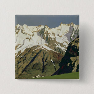 Mont Blanc Mountains, 1897 2 Inch Square Button