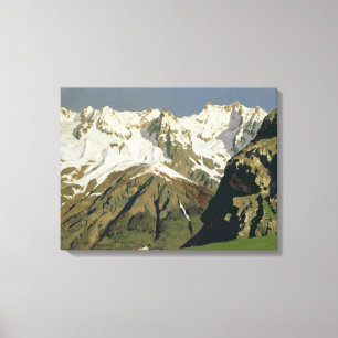 Mont Blanc Mountains, 1897 Canvas Print