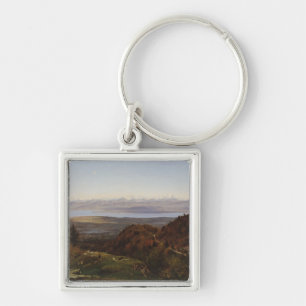 Mont-Blanc seen from Saint-Cergues, 1869 Keychain