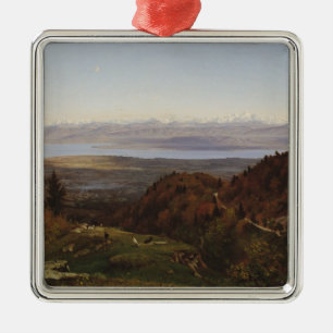 Mont-Blanc seen from Saint-Cergues, 1869 Metal Ornament