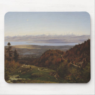Mont-Blanc seen from Saint-Cergues, 1869 Mouse Pad
