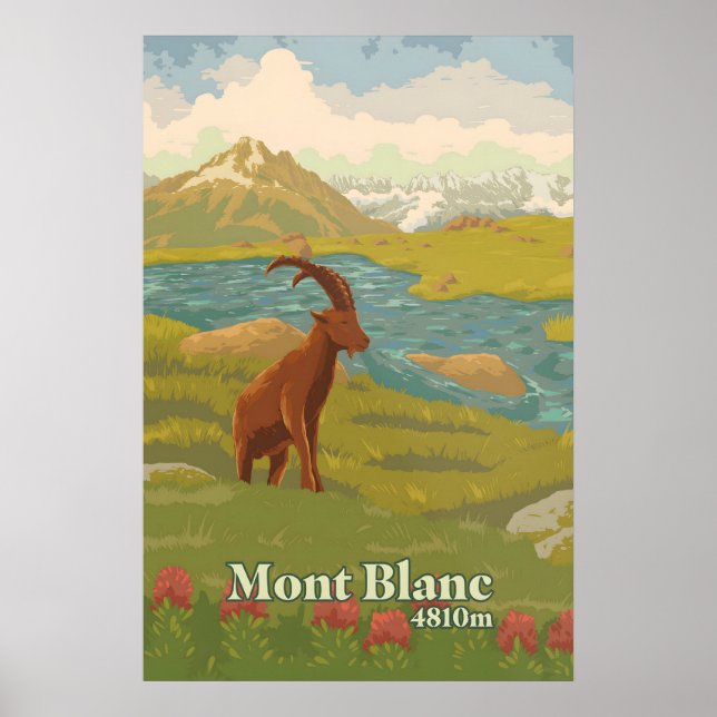 Mont Blanc Travel Poster (Front)