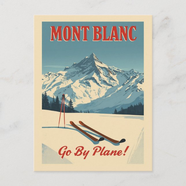 Mont Blanc Winter Escape Postcard (Front)