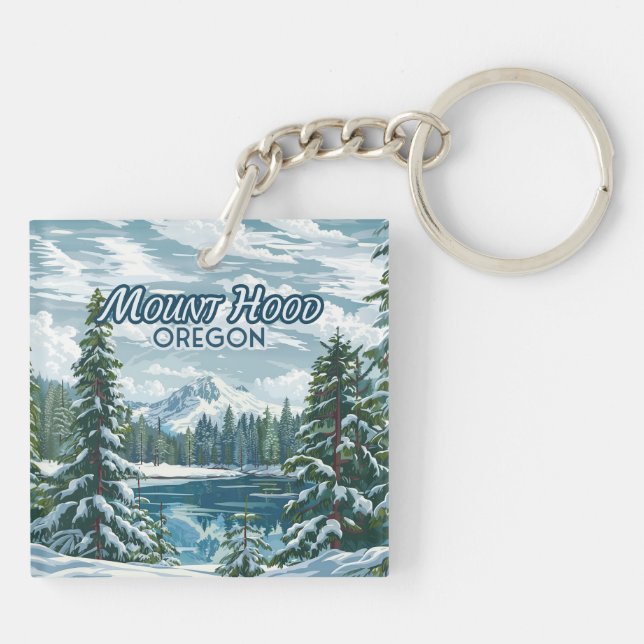 Mont Hood Oregon Ski Pacifique Nord-Ouest Hiver (Dos)