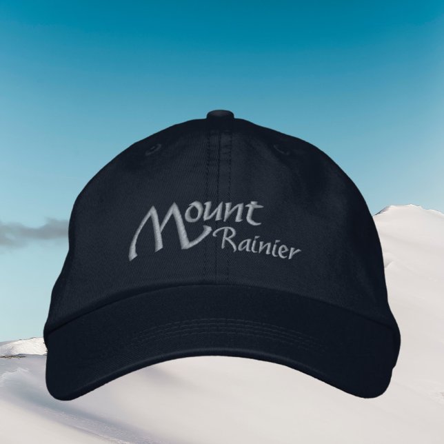 Mont Rainier Washington Embroidered Hat (Creator Uploaded)
