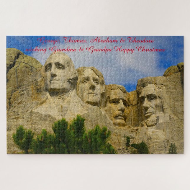 Mont Rushmore Dakota du Sud Jigsaw Puzzle (Horizontal)