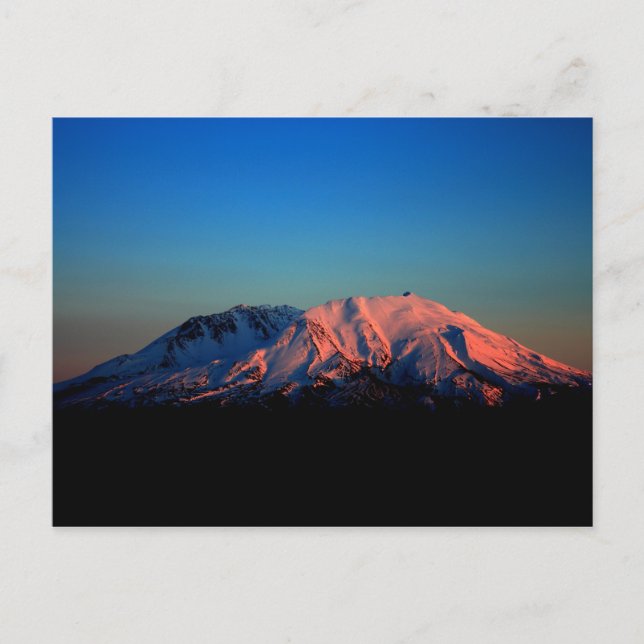 Mont Saint Helens coloré à Dusk Carte postale (Devant)